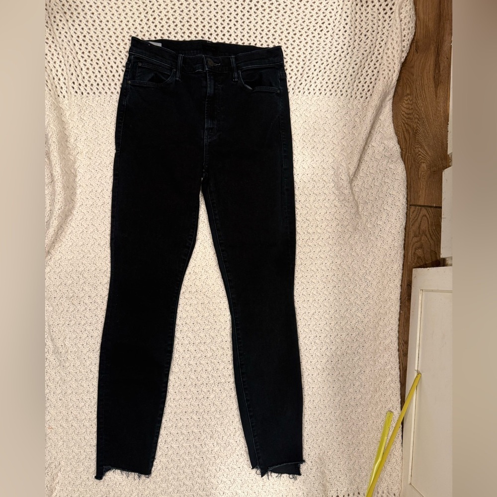 MOTHER THE STUNNER ZIP TWO STEP AWAY 26 Women's DARK BLUE Jeans
